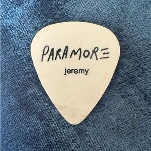 Paramore Concert Used Guitar Pick Jeremy Davis Self Titled Bars Logo Live Show